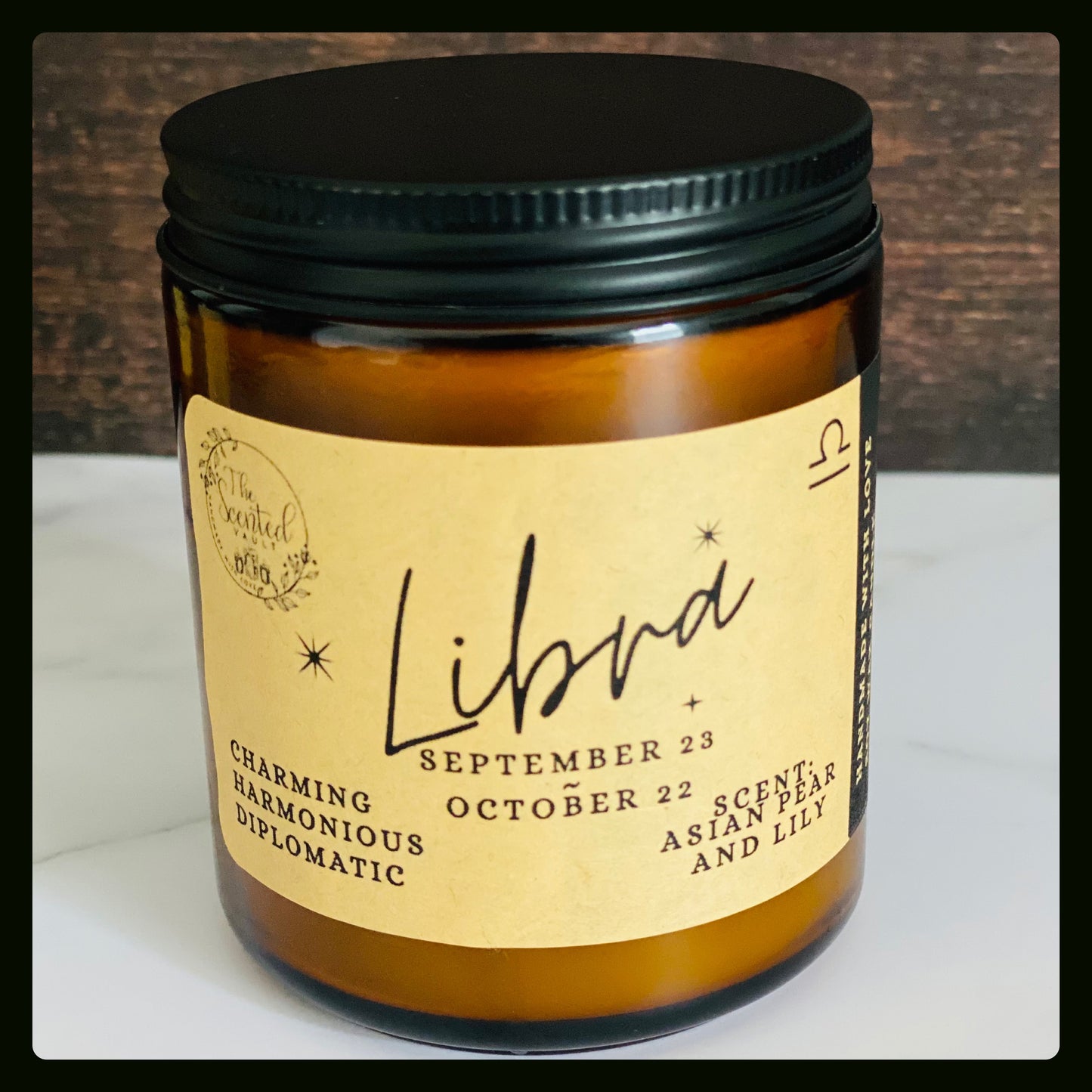 Libra Zodiac Candle