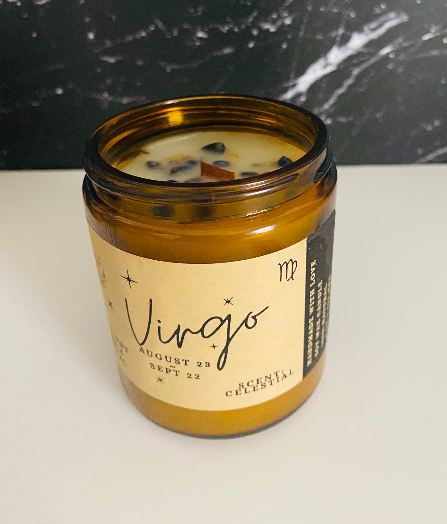 Virgo Zodiac Candle