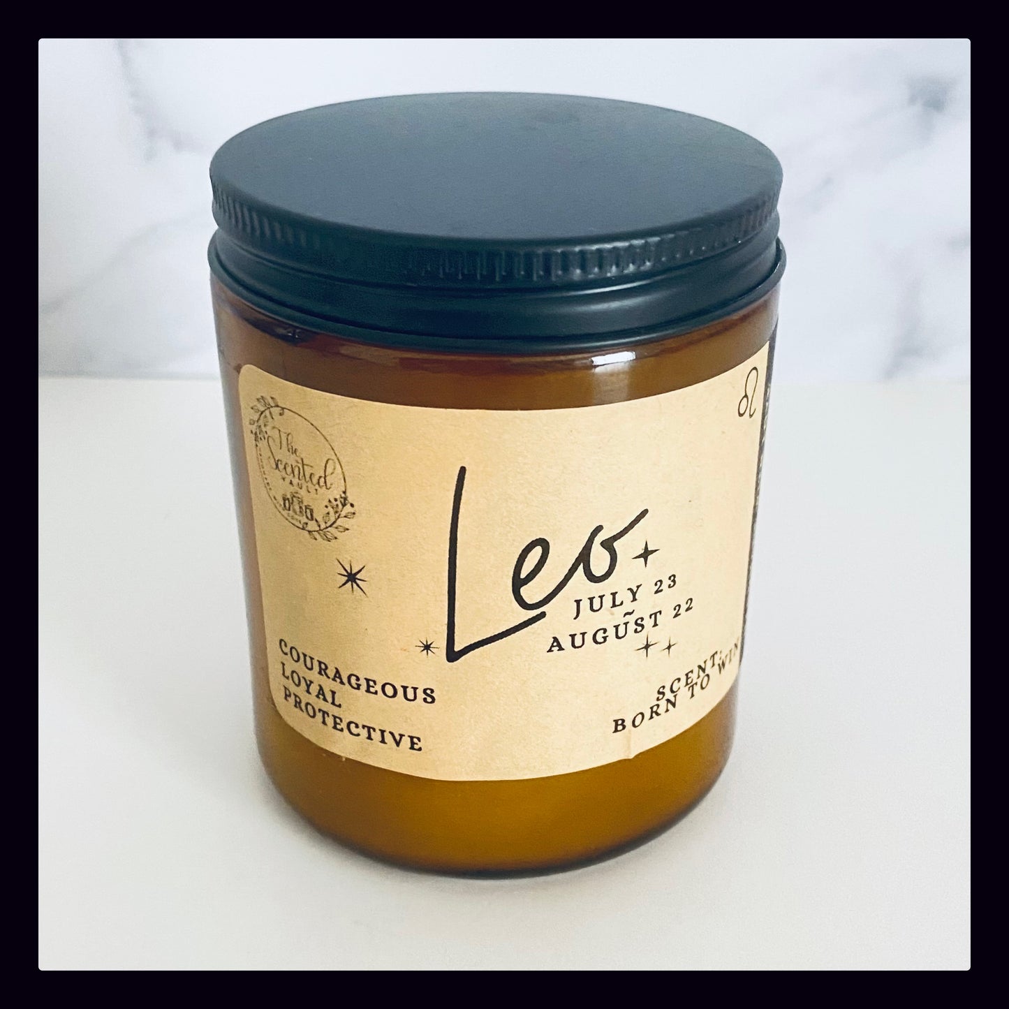 Leo Zodiac Candle