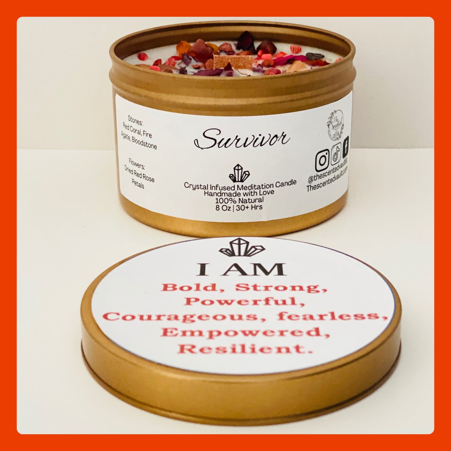Affirmation Candle- Strength & Resilience