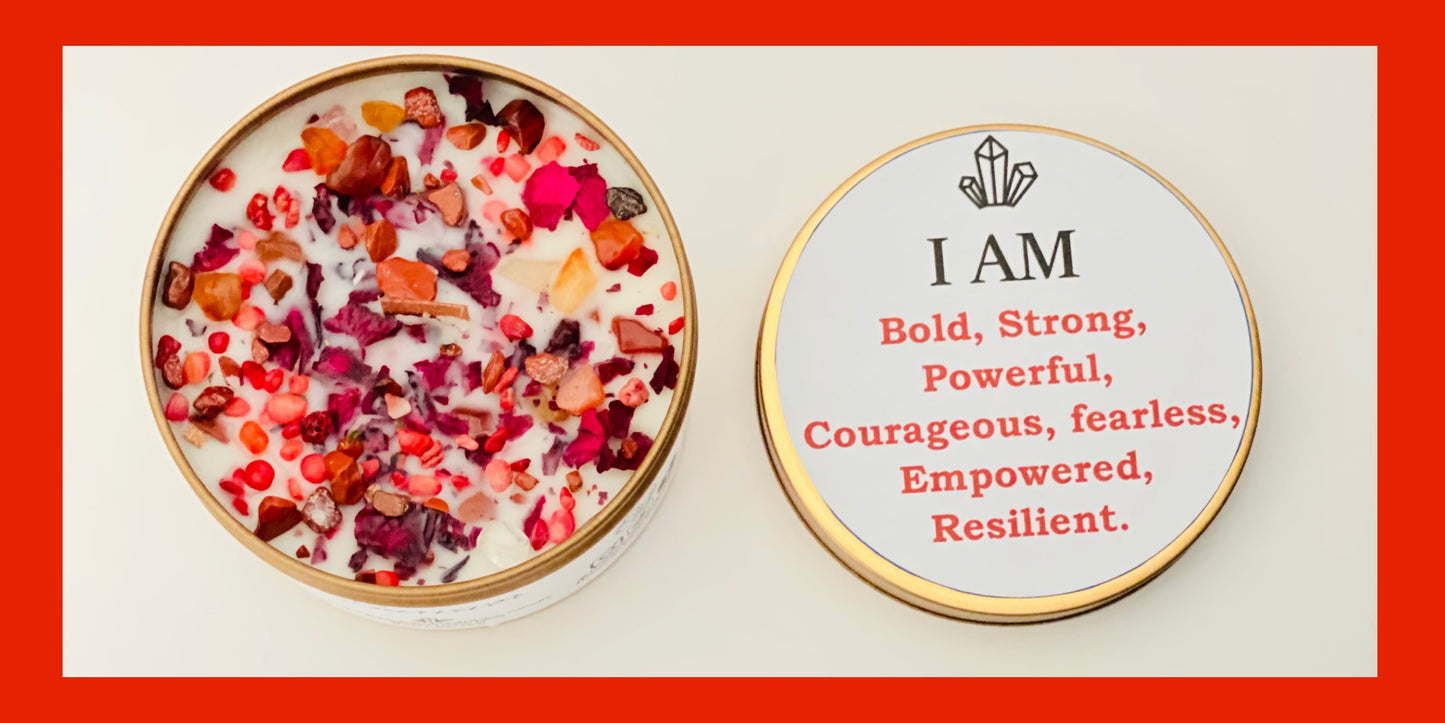 Affirmation Candle- Strength & Resilience