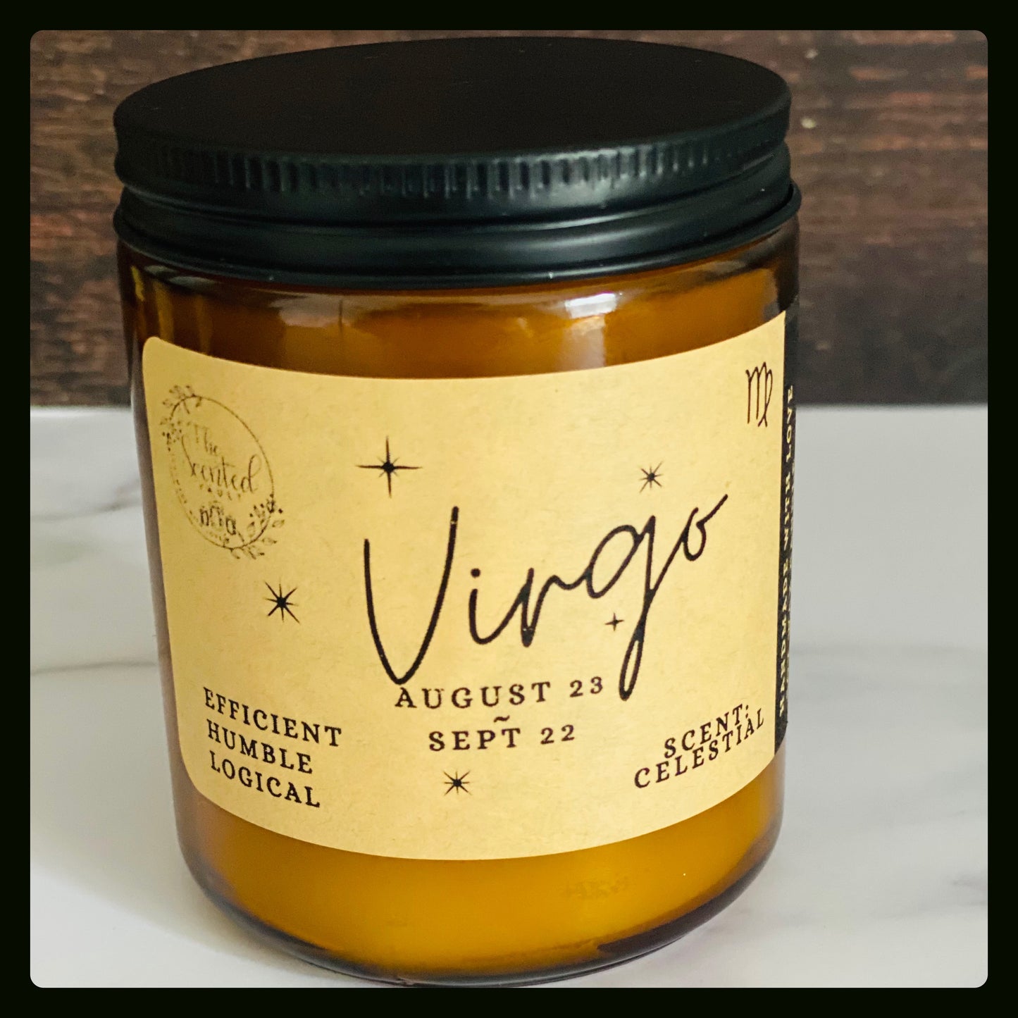 Virgo Zodiac Candle