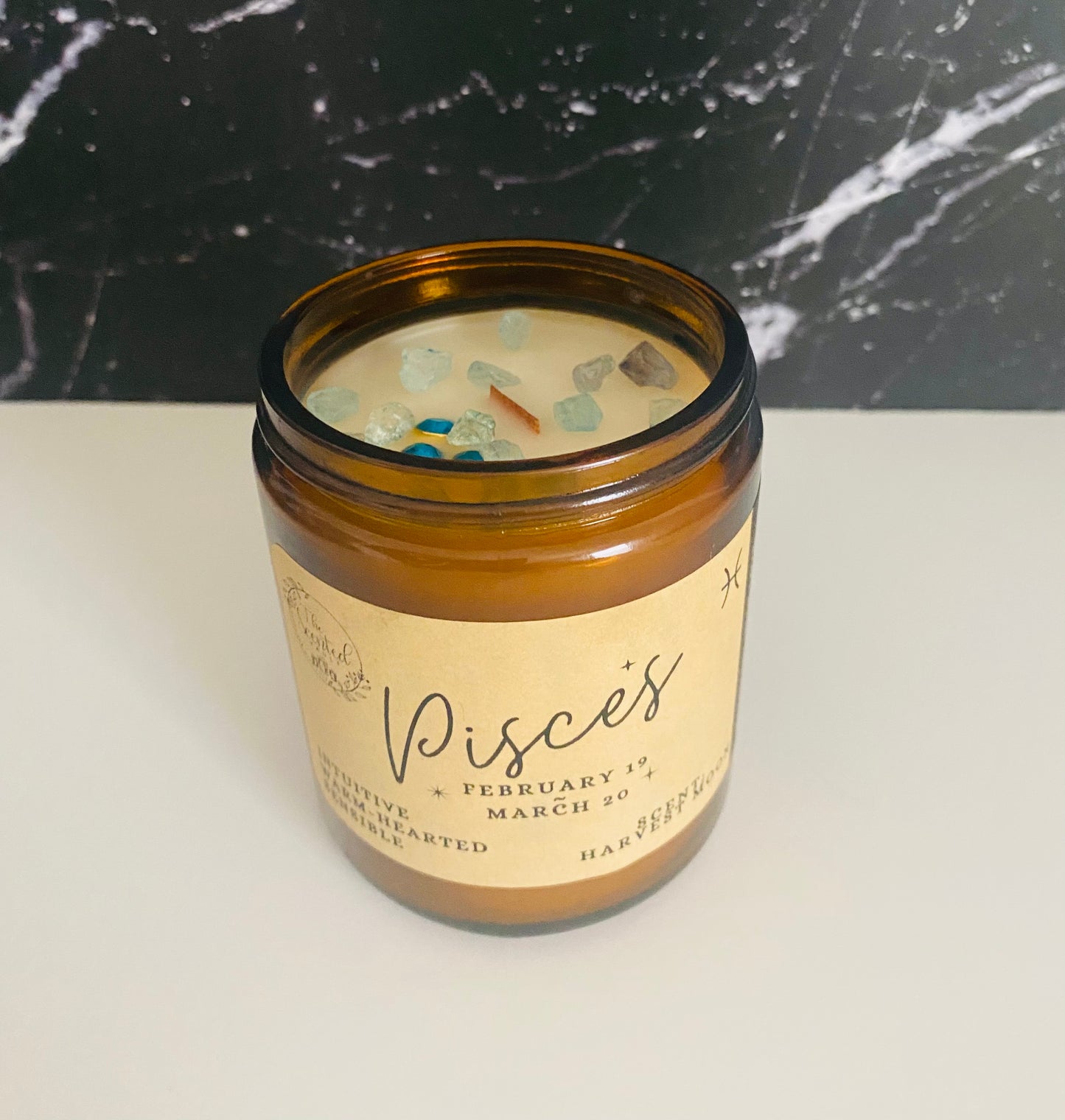 Pisces Zodiac Candle